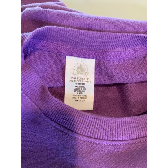 Disney Purple Mickey Mouse Disneyland Striped Sweatshirt, Size Medium - Picture 5 of 5